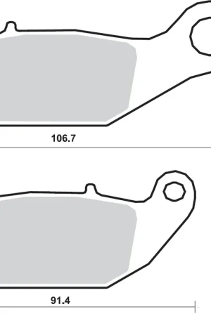 Modern SBS - 225HF BRAKE PADS ORGANIC - Brake Pads - STREET