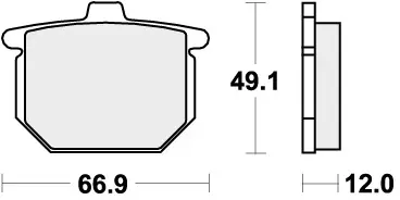 SBS - 508HF - Brake Pads - Organic voor straatgebruik Laatste Kans