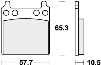 SBS - 509H.CT - Brake Pads - Organic - STREET Alleen Vandaag