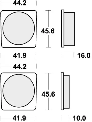 Koop Online SBS - 522HF - Brake Pads - Organic voor de straat