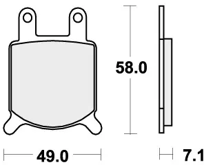 SBS - 560H.HF - Brake Pads - Organic Topkwaliteit