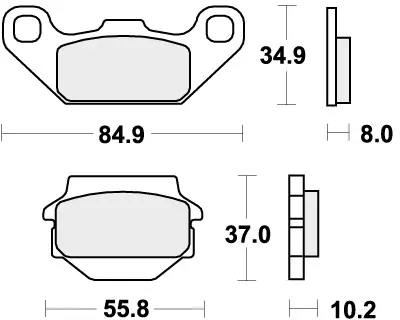 Hoge Kwaliteit SBS - 591RSI BRAKE PADS SINTER RACING - Brake Pads - Off Road Racing