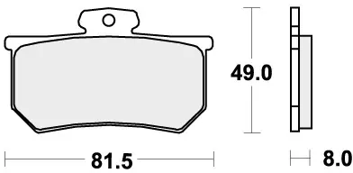 Authentiek SBS - 599RQ BRAKE PADS ORGANIC RACING - Brake Pads - ROAD RACING