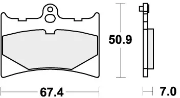 SBS - 601RST BRAKE PADS SINTER SPORT - Brake Pads - Sinter Sport Tijdelijk Beschikbaar