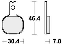 Lage Kosten SBS - 655DC - Brake Pads - Organic Racing