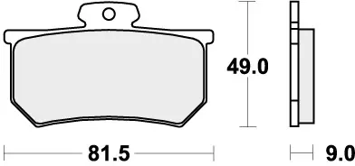 Geld-Terug-Garantie SBS - 661RQ - Brake Pads - Organic Racing