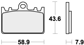 SBS - 666RST - Brake Pads - SINTER SPORT Luxe