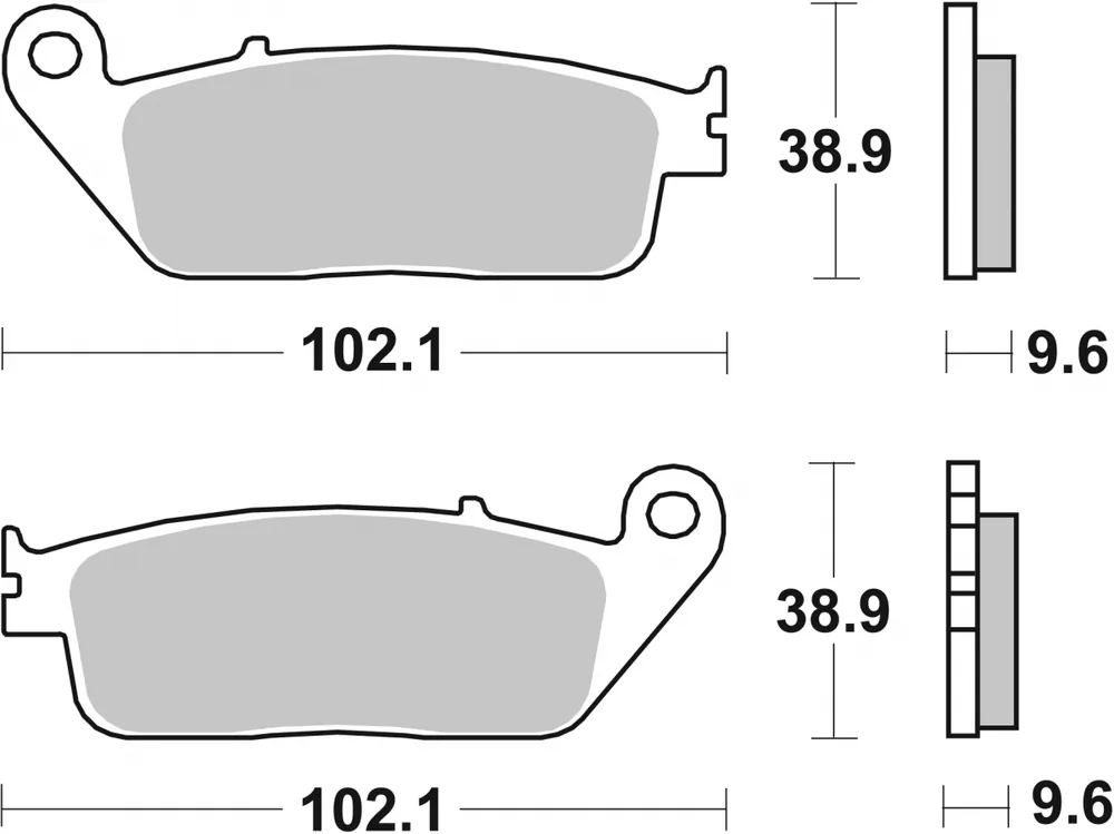 SBS - 630H.HF - Brake Pads - Organisch Garantie Inbegrepen