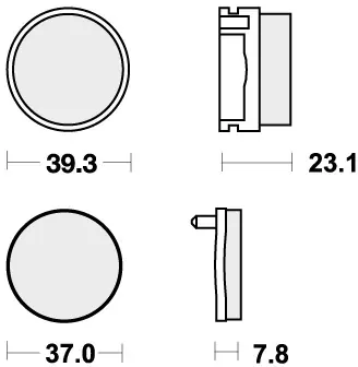 SBS - 637RSI BRAKE PADS SINTER RACING - Brake Pads - Off Road Racing Koop Online