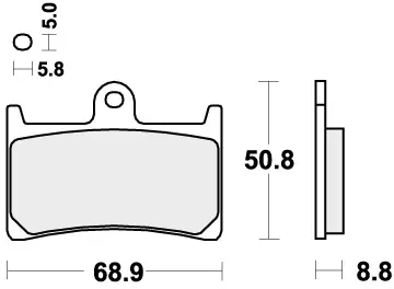 SBS - 639HF - Brake Pads - Organic Must-Have