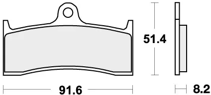 SBS - 676H.HS - Brake Pads - Sinter Gratis Retour