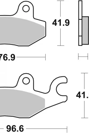 Op = Op SBS - 688DC BRAKE PADS ORGANIC RACING - Brake Pads - ROAD RACING