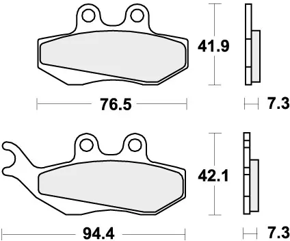 Meest Verkocht SBS - 689HF - Brake Pads - Organic