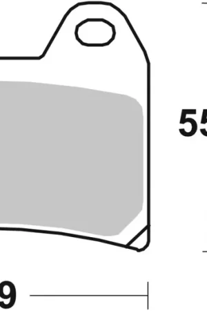 Geld-Terug-Garantie SBS - 706H.HF - Brake Pads - Organic