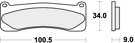 Gratis Retour SBS - 707RST BRAKE PADS SINTER SPORT - Brake Pads - Sinter Sport