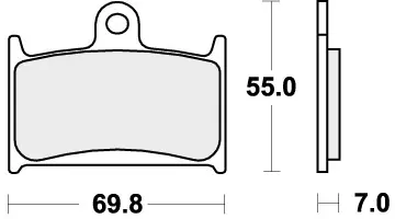 SBS - 714HF - Brake Pads - Organic Luxe