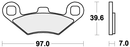 SBS - 716RSI BRAKE PADS SINTER RACING - Brake Pads - Off Road Racing Direct Beschikbaar