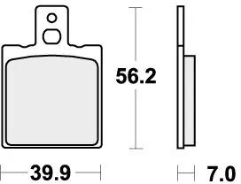 SBS - 718RSI - Brake Pads - Sinter Racing Off Road Origineel