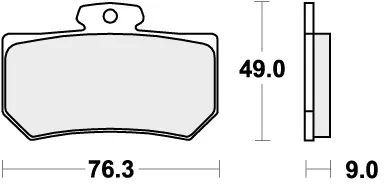 SBS - 720RQ BRAKE PADS ORGANIC RACING - Brake Pads - Road Racing Direct Beschikbaar