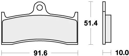 Laatste Versie SBS - 729HHS - Brake Pads - Sinter