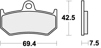 SBS - 763HF - Brake Pads - Organisch Luxe