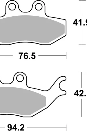 SBS - 780HF BRAKE PADS ORGANIC - Brake Pads - Organisch Topkwaliteit