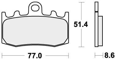 SBS - 796RST BRAKE PADS SINTER SPORT - Brake Pads - Sinter Sport Koop Vandaag
