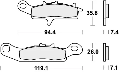 Meest Verkocht SBS - 798RSI - Brake Pads - Sinter Racing Off Road
