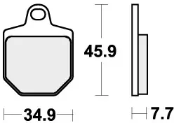 SBS - 843HS BRAKE PADS SINTER - Brake Pads - STREET Populair