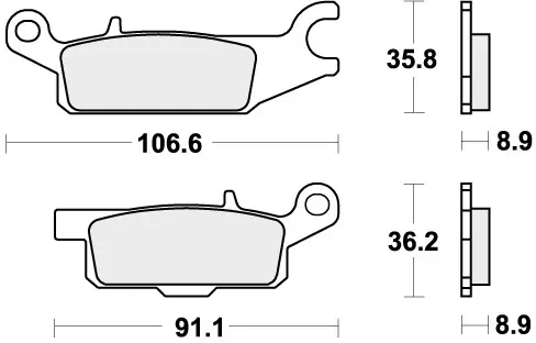 Plaats Bestelling SBS - 852RSI BRAKE PADS SINTER RACING - Brake Pads - OFF ROAD RACING