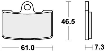 Limited Edition SBS - 856H.HS - Brake Pads - Sinter