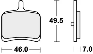 Weekendaanbieding SBS - 857LS - Brake Pads - Sinter