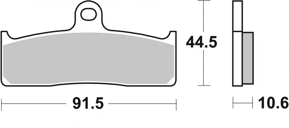 SBS - 865DS-1 - Brake Pads - Sinter Racing Hoge Kwaliteit