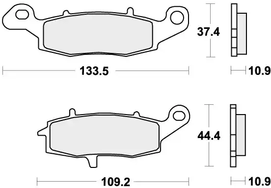 SBS - 886HF - Brake Pads - Organic Lage Kosten