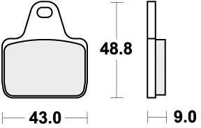 SBS - 887RQ BRAKE PADS ORGANIC RACING - Brake Pads - Road Racing Geld-Terug-Garantie