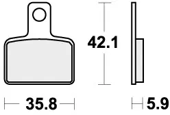 SBS - 895RSI BRAKE PADS SINTER RACING - Brake Pads - OFF ROAD RACING Finale Uitverkoop