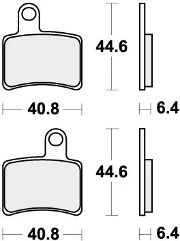 Fabrieksprijs SBS - 896RSI BRAKE PADS SINTER RACING - Brake Pads - Off Road Racing