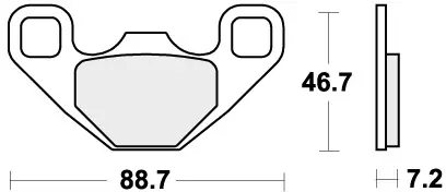 SBS - 906RSI BRAKE PADS SINTER RACING - Brake Pads - Off Road Racing Wereldwijde Verzending