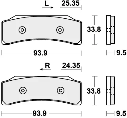 Uitverkoop SBS - 909DS-1 - Brake Pads - Sinter Racing