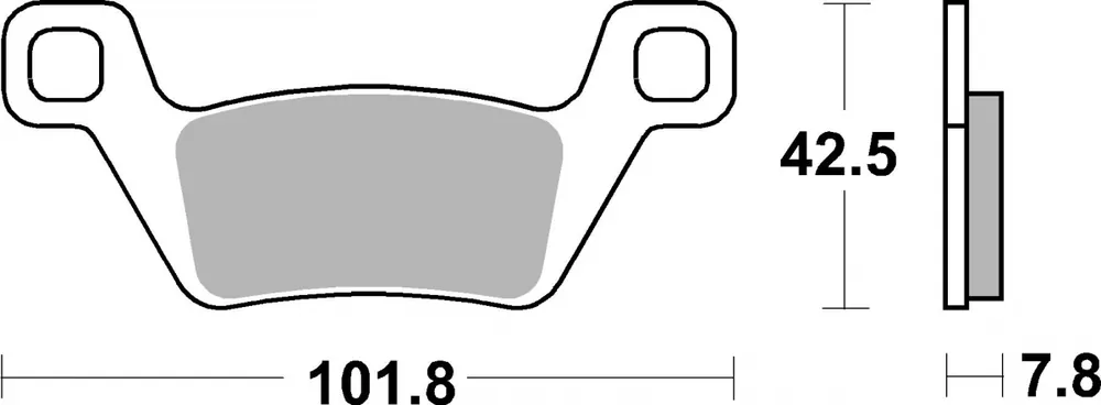 Rechtstreeks Van De Fabrikant SBS - 945SI BRAKE PADS SINTER - Brake Pads - OFF ROAD