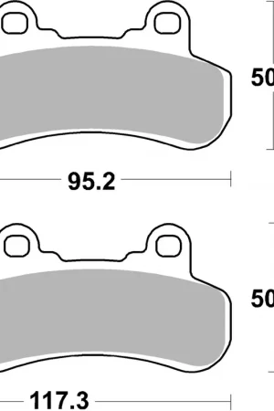 SBS - 956PSI BRAKE PAD SINTER EVO - Brake Pads - Hoogwaardige remvoering Finale Uitverkoop