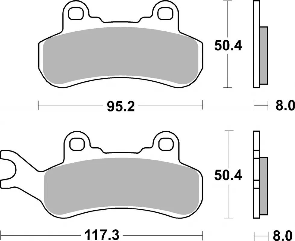 Nieuw Model SBS - 956SI - Brake Pads - SINTER