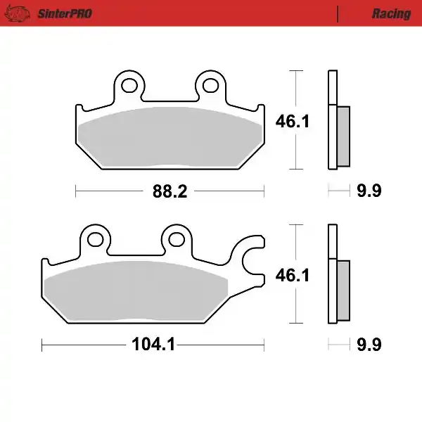 MOTO MASTER - 081211 - Brake Pads - Sinter Racing Laatste Kans