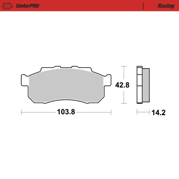 MOTO MASTER - 082311 - Brake Pads - Sinter Racing Limited Edition