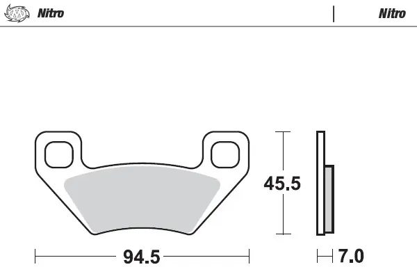 MOTO MASTER - 097221 - Brake Pads - Sinter Nitro Meest Verkocht