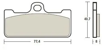 Laatste Versie BREMBO - Z01 BRAKE PAD SINTER RACING - Brake Pads - ROAD RACING, SINGLE PAD