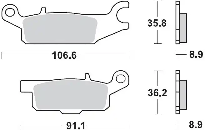 MOTO MASTER - 096221 - Brake Pads - Off Road Garantie Inbegrepen