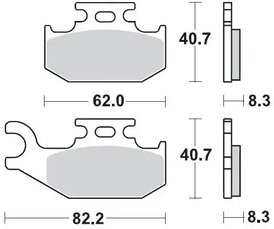 Wereldwijde Verzending MOTO MASTER - 096321 - Brake Pads - Off Road Sinter Nitro