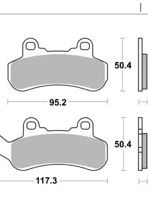 Professioneel MOTO MASTER - 80021 - Brake Pads - Hoge remkracht
