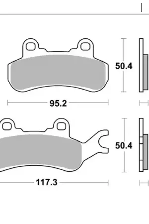 MOTO MASTER - 80121 - Brake Pads - NITRO Authentiek